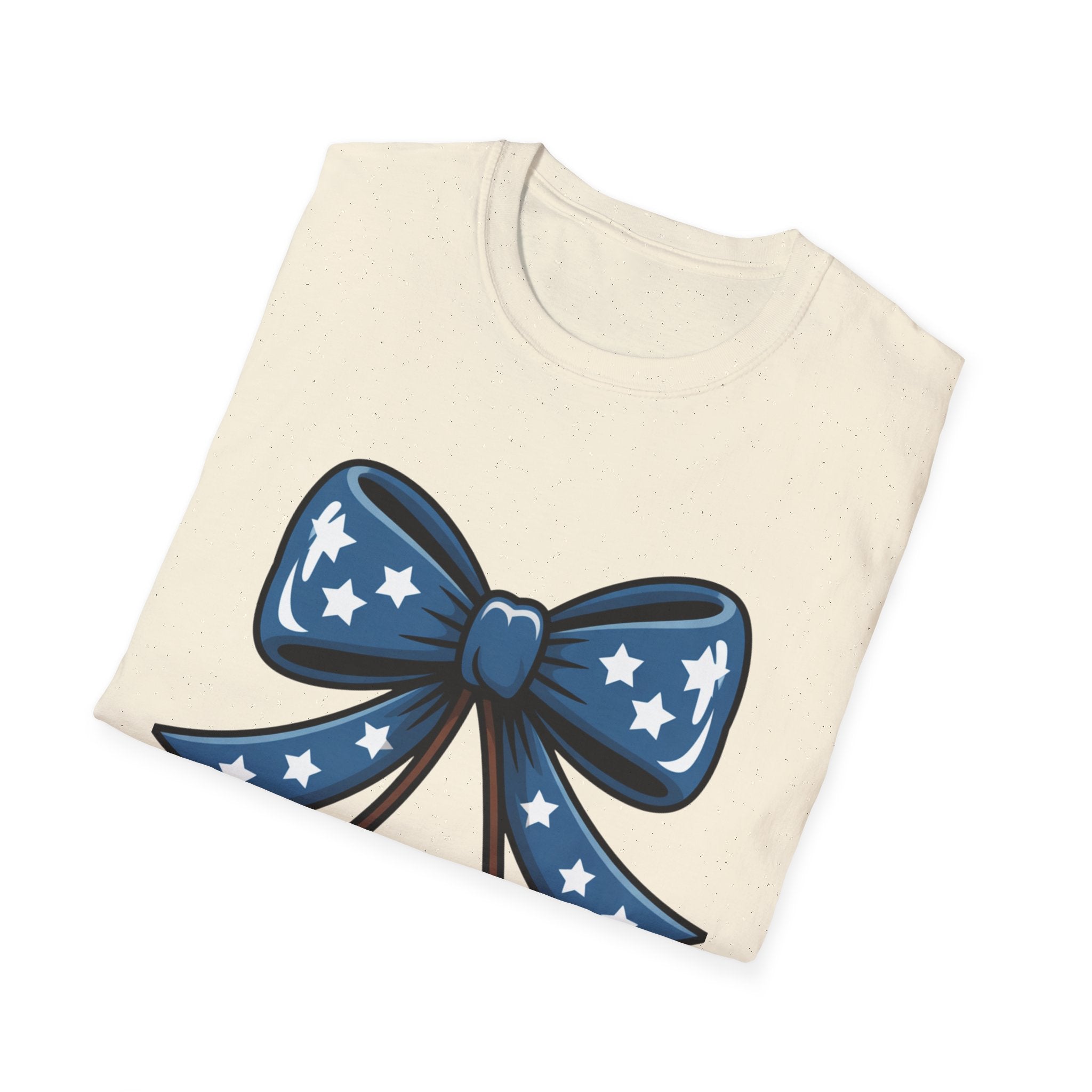 Patriotic Cherry Bow T-Shirt | American Flag Cherries, 4th of July Tee