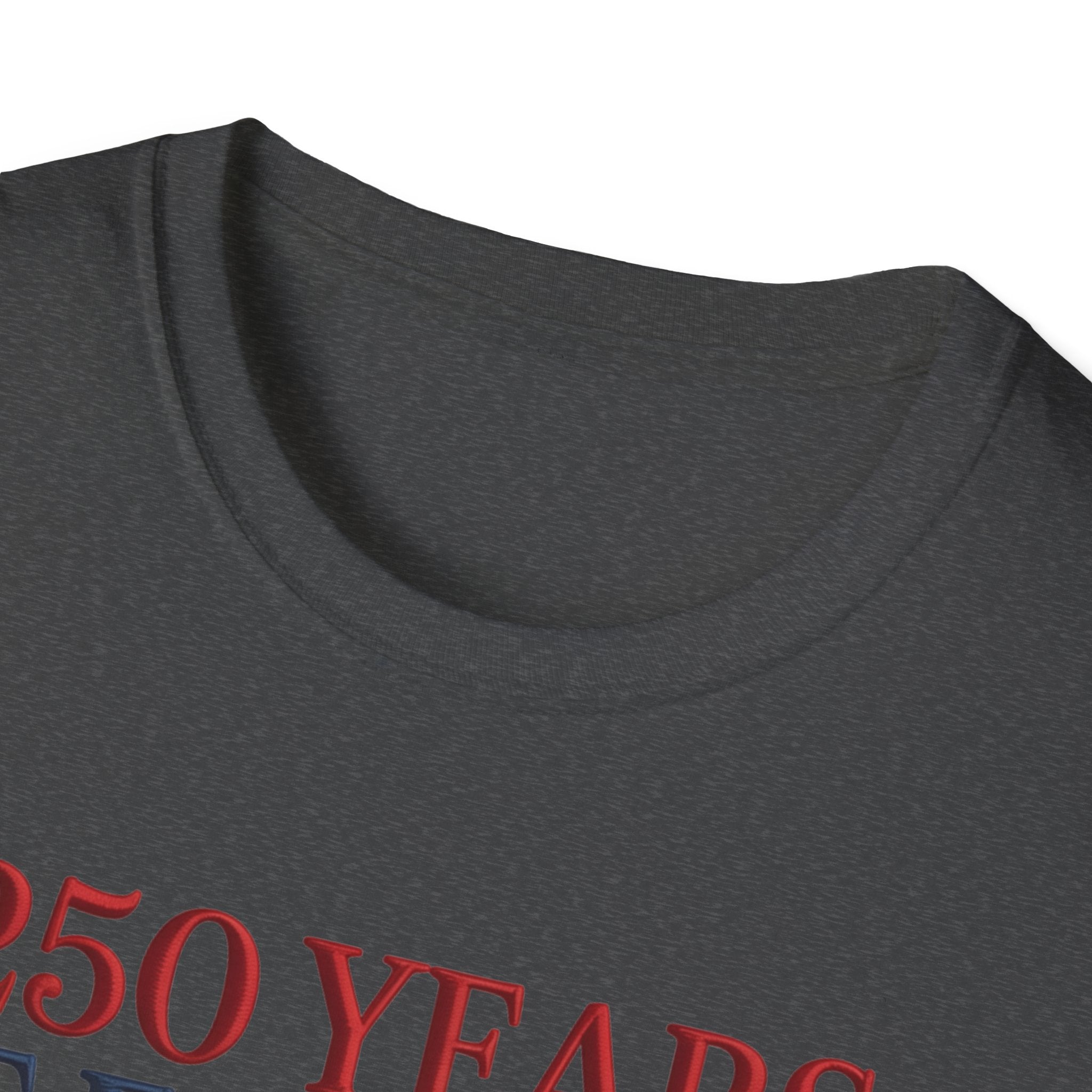 250 Years of Freedom Patriotic T-Shirt — American Flag Bow 4th of July Tee