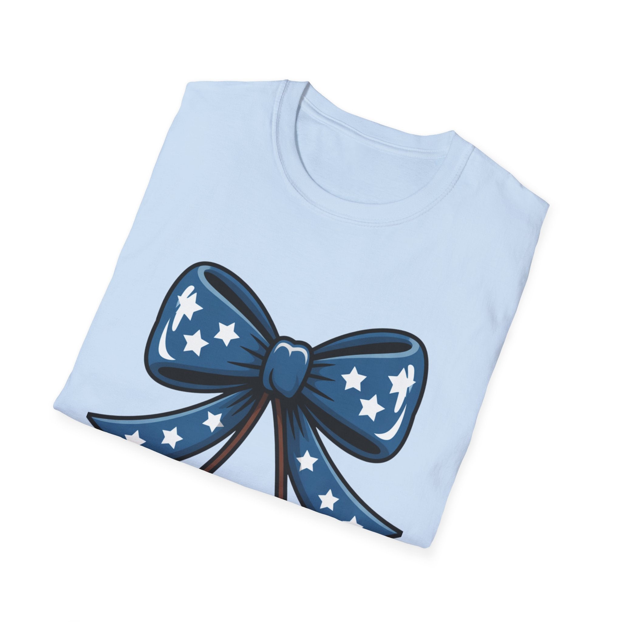 Patriotic Cherry Bow T-Shirt | American Flag Cherries, 4th of July Tee