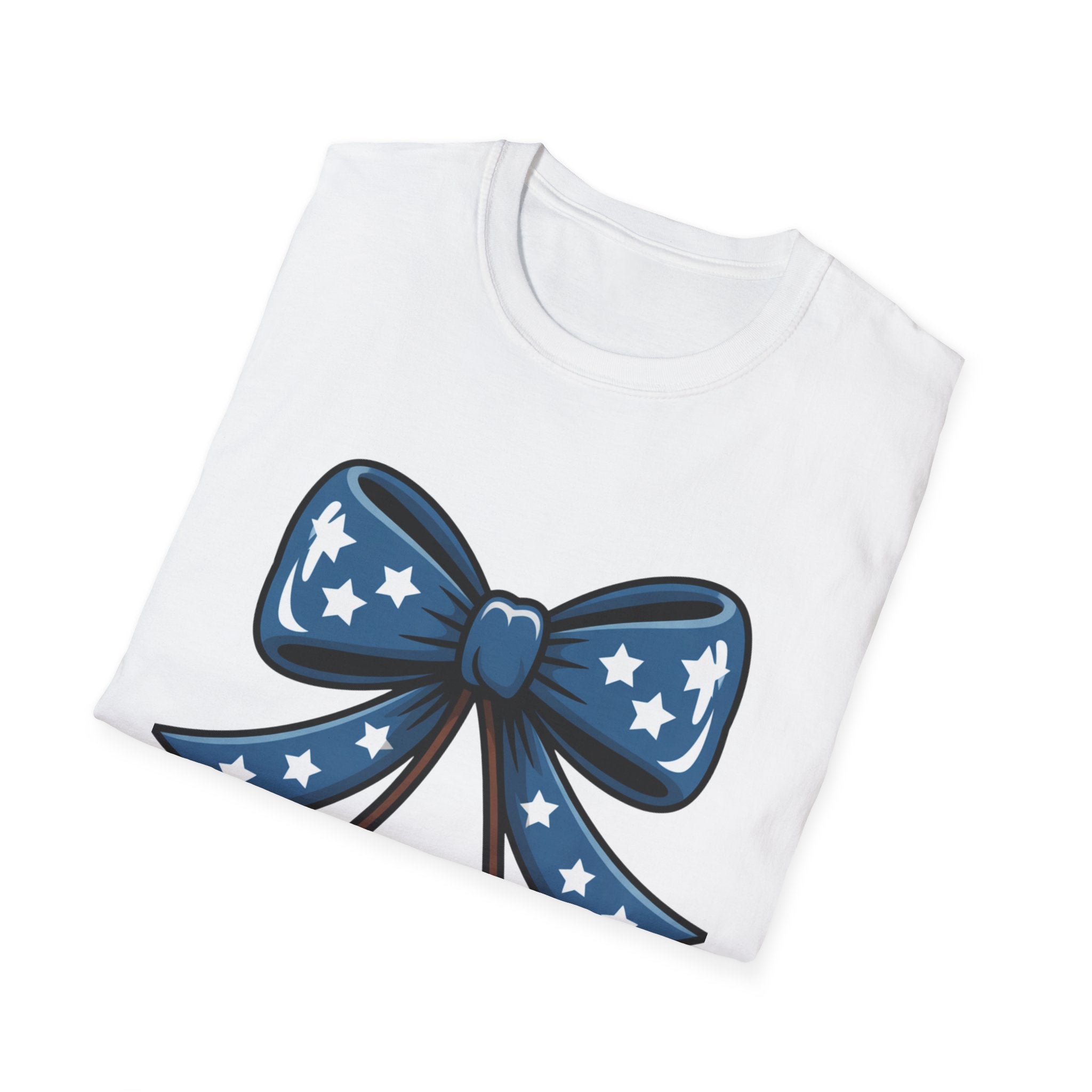 Patriotic Cherry Bow T-Shirt | American Flag Cherries, 4th of July Tee