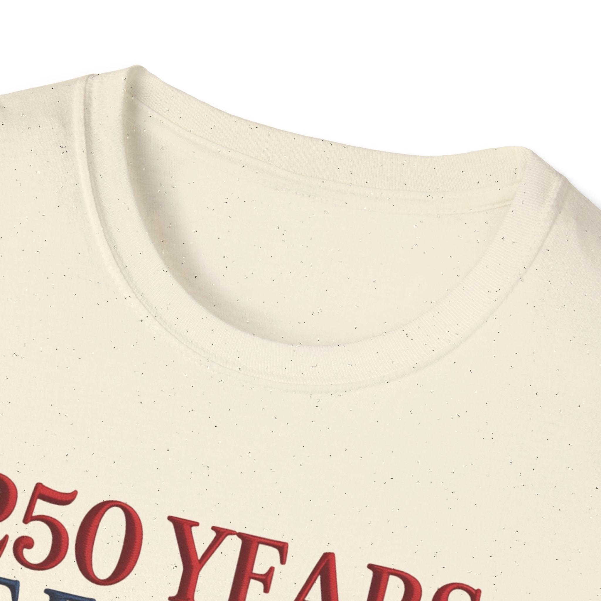 250 Years of Freedom Patriotic T-Shirt — American Flag Bow 4th of July Tee
