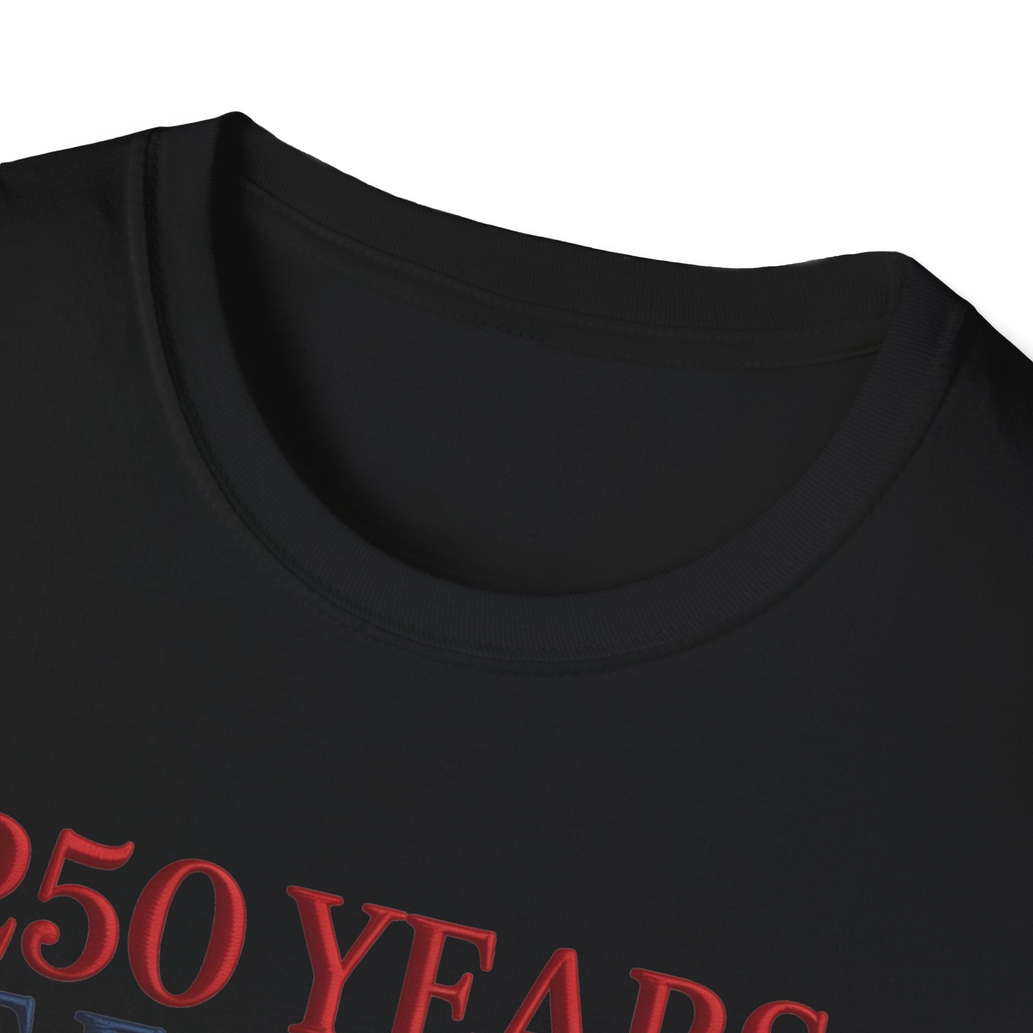 250 Years of Freedom Patriotic T-Shirt — American Flag Bow 4th of July Tee